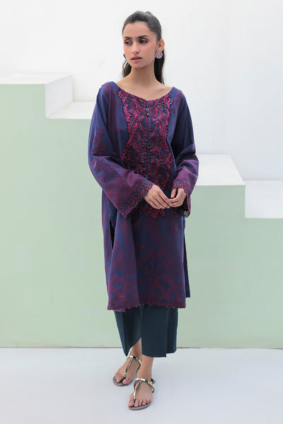 1 Piece - Dyed Embroidered Jacquard Shirt P2608 (SO)