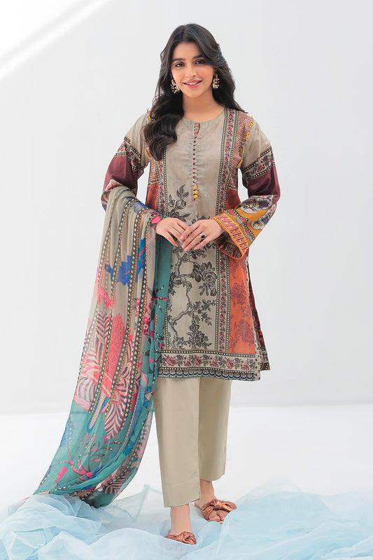 2 Piece - Digital Printed Lawn Suit P2613 (SO)