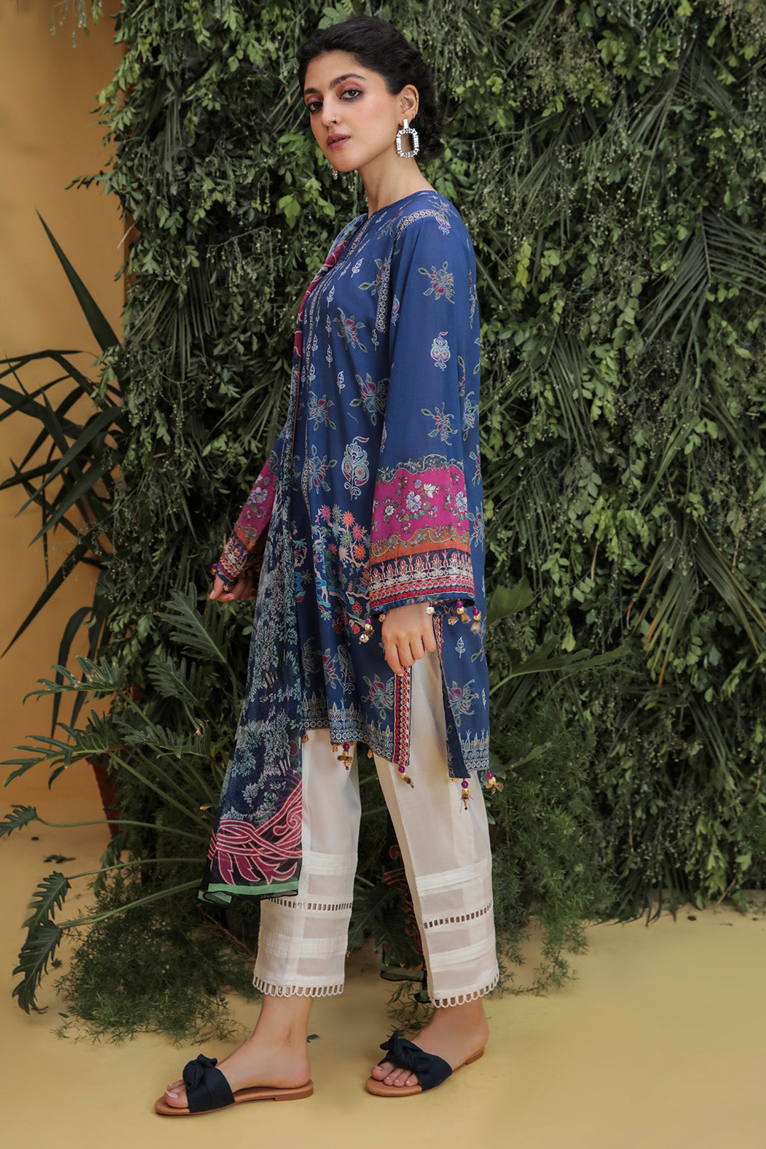 2 Piece - Embroidered Digital Printed Lawn Suit P2635A