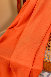 Wool Shawl Orange - SW001