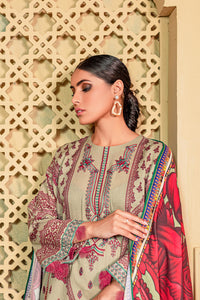 2 Piece -Embroidered Printed Khaddar Suit U0049A