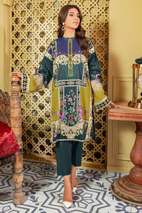 2 Piece - Printed Khaddar Suit U0057
