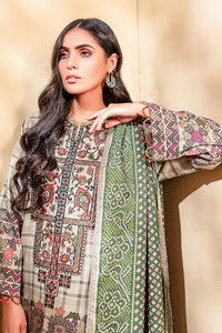 2 Piece - Embroidered Printed Khaddar Suit U0070