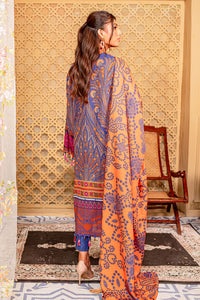 3 Piece - Printed Khaddar Suit U0073