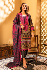 3 Piece -Printed Khaddar Suit U0073