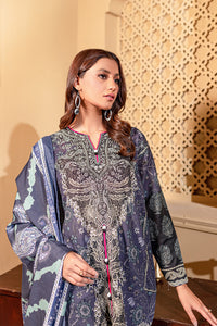 3 Piece - Printed Khaddar Suit U0074