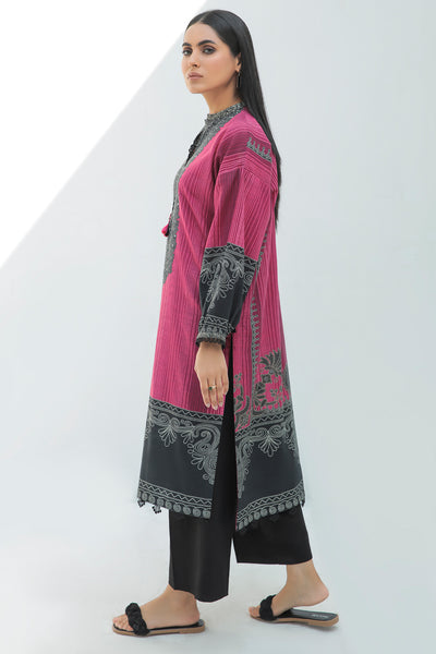1 Piece - Digital Printed Cotton Slub Khaddar Shirt U0316