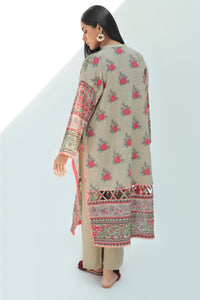 1 Piece - Digital Printed Slub Khaddar Shirt U0319A