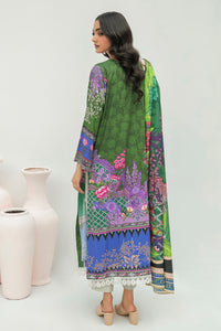 2 Piece - Embroidered Digital Printed Hybrid Slub Khaddar Suit U0338