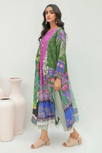 2 Piece - Embroidered Digital Printed Hybrid Slub Khaddar Suit U0338