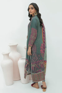 3 Piece - Digital Printed Cotail Suit U0351A