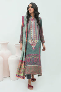 3 Piece - Digital Printed Cotail Suit U0351A