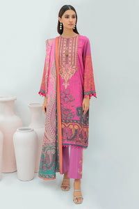3 Piece - Digital Printed Cotail Suit U0351