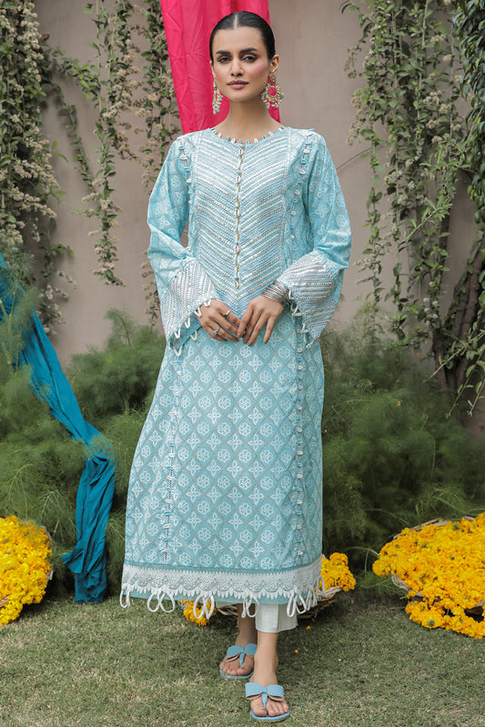 1 Piece - Embroidered Paste Printed Lawn Suit U0383A (SO)