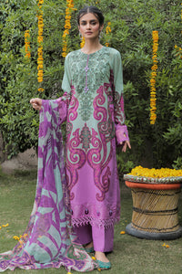2 Piece  - Embroidered Digital Printed Texture Lawn Suit U0410A (SO)