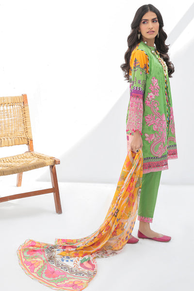 3 Piece - Dyed Embroidered Lawn Suit U0418A (SO)