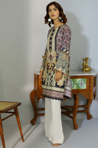 Single Shirt Lawn Digital Print U2138 - Beige