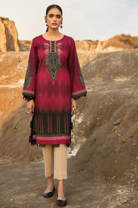 Single Shirt Lawn Digital Print U2139 - Maroon