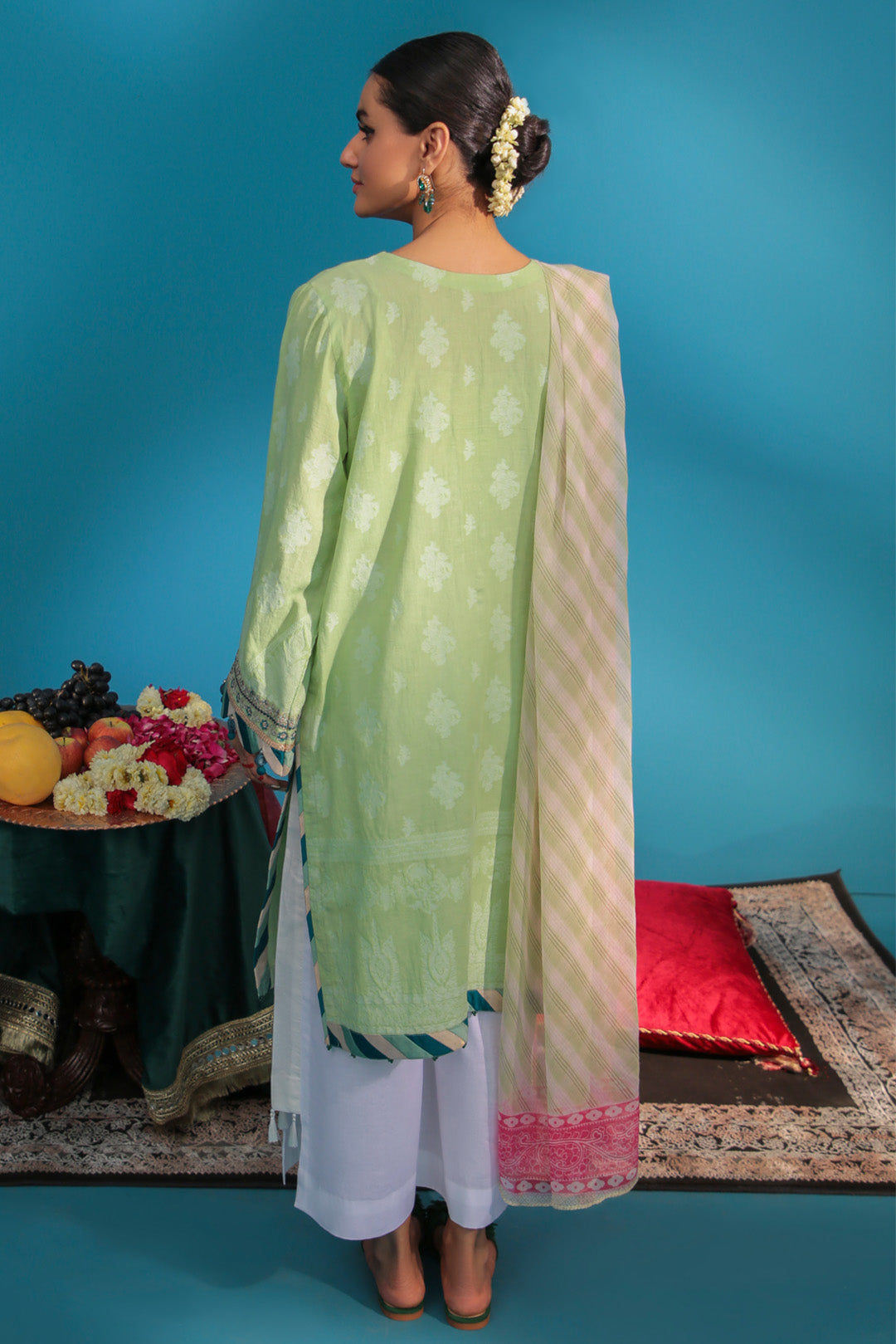 2PC Jacquard Dyed - Dupatta U2143A (SO)