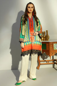 Single Shirt Lawn Digital Print U2145 - Beige