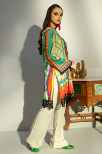 Single Shirt Lawn Digital Print U2145 - Beige