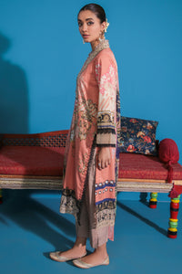 3PC Digital Printed Embroidered With Chiffon Dupata U2162A