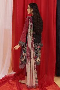 3PC Lawn with Embroidery - Red U2174