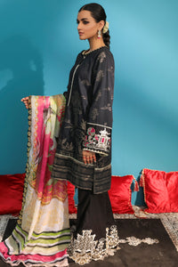 3PC Jacquard Embroidery U2176 - Black