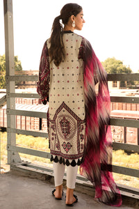 2PC Lawn Digital Print - Dupatta - White U2226A
