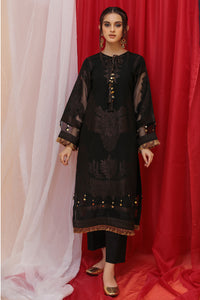 Single Jacquard Dyed Shirt  - Black U2363