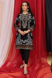 Single Paste Printed Lawn Shirt - Black U2369 (S0)