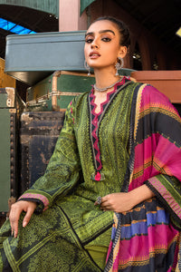 2PC Lawn Digital Print - Dupatta - Green U2380