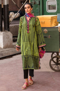 2PC Lawn Digital Print - Dupatta - Green U2380