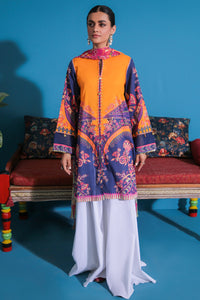 2PC Textured Lawn Digital Printed U2381
