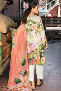 3PC Texture Lawn Digital Print with Embroidery - Tea Pink U2388