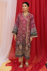 Single Shirt Lawn Digital Print  - Shocking Pink U2753