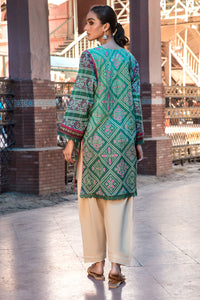 Single Shirt Lawn Digital Print  - Green U2753