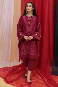 Single Shirt jacquard Dyed  - Maroon U2766