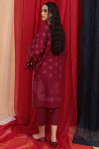 Single Shirt jacquard Dyed  - Maroon U2766