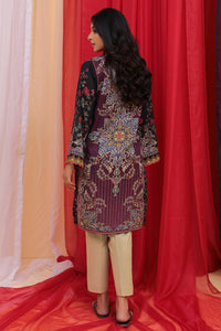 2PC Lawn Digital Printed Shirt - Chiffon Dupatta - Purple U2769A
