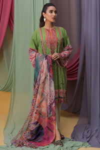 3 Piece - Embroidered Digital Printed Lawn Suit U2792